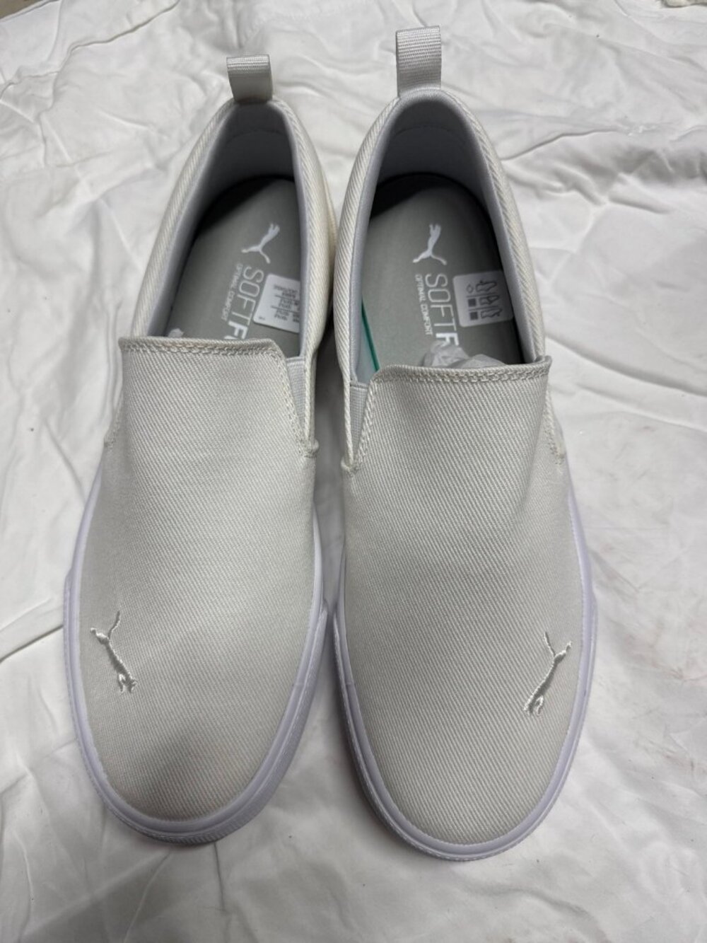 Puma Women's White Slip-On Fashion Sneakers